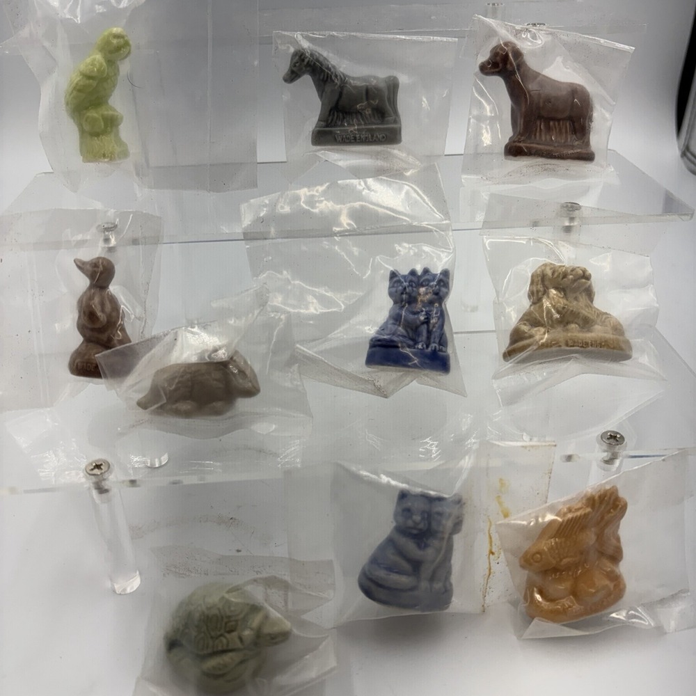 Vtg Wade Whimsies Red Rose Tea Pet Shop Series 10 Pcs England New In Packaging